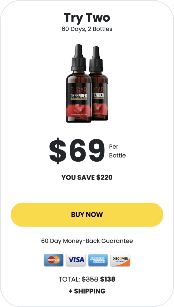 SugarDefender 2 bottles 60 day supply